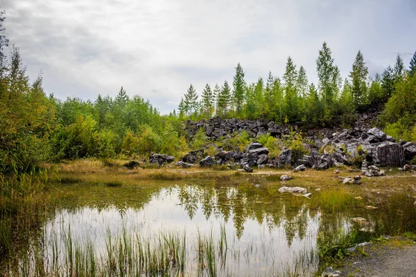 Ehemaliger Marmorbruch Ruskeala Republik Karelien — Stockfoto