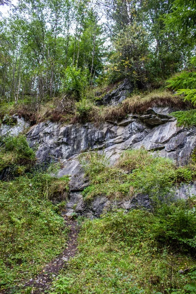 Former marble quarry Ruskeala, Republic of Karelia — Stock Image Former Marble Quarry Ruskeala Republic Karelia Royalty Free Stock Images