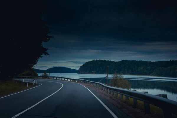 Russian roads autumn — Stock Photo, Image