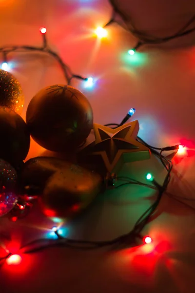 Preparación Para Celebración Del Año Nuevo Navidad 2018 — Foto de Stock