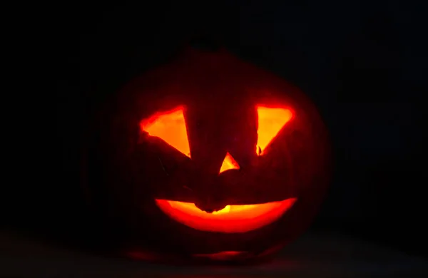 Candlestick Your Own Hands Pumpkin — Stock Photo, Image