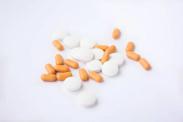 Geneesmiddelen Een Witte Achtergrond — Stockfoto