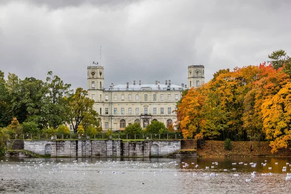 Outono dourado em Gatchina Park — Fotografia de Stock