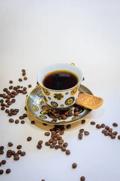 Koffie Stilleven Geur Van Sterke Koffie — Stockfoto
