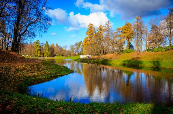 Rusia Wilayah Leningrad Gatchina Gatchina Taman Stok Foto Bebas Royalti