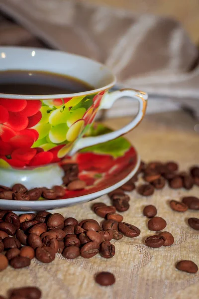Koffie Stilleven Geur Van Sterke Koffie Een Kopje Koffie Koffie — Stockfoto