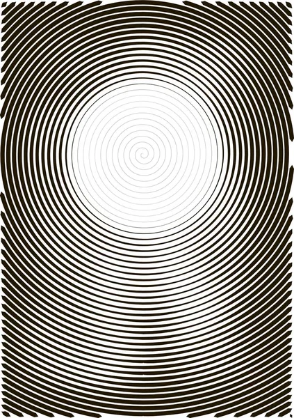 Abstracte achtergrond a4-formaat. Halftoon patroon spiraal. Golf, cirkel — Stockvector