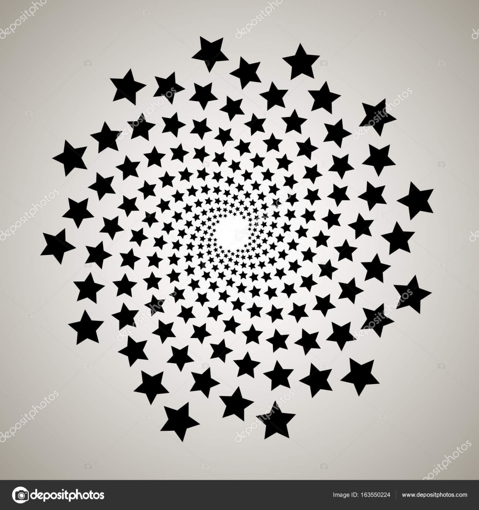 Remolino, fondo de vórtice. Espiral giratorio. Patrón de un remolino de  corazones. Icono, flor, estrellas, estrella, contorno, negro, blanco Vector  de stock #163550224 de ©Kenall, image size:963x1024