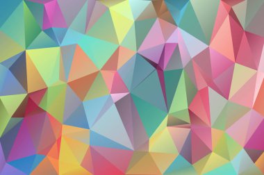 Soyut çok renkli Çokgen, düşük Çokgen arka plan. Renk transfüzyonu. Gökkuşağının tüm renkleri. Multicolor. Suluboya etkisi. Geometrik desen