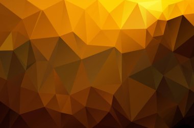 Soyut çok renkli Çokgen, düşük Çokgen arka plan. Renk transfüzyonu. Gökkuşağının tüm renkleri. Multicolor. Suluboya etkisi. Geometrik desen sarı, altın