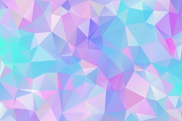 Abstraktes Mehrfarbiges Polygon Niedriger Polygonhintergrund Farbtransfusion Geometrisches Muster Blau Rosa — Stockvektor