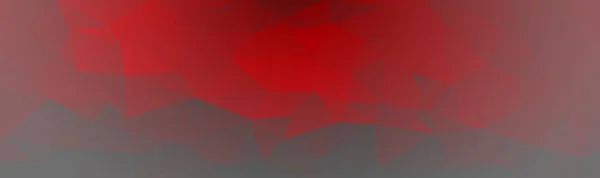 抽象的な赤 灰色の多角形 低い多角形の背景 色の輸血 虹のすべての色 水彩効果 幾何学模様のバナー ストリップ ヘッダー — ストックベクタ