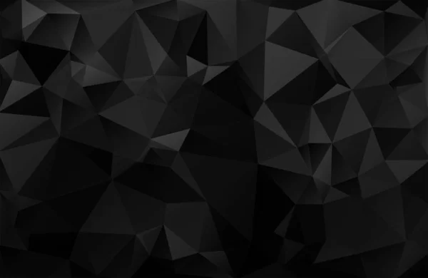 Абстрактний векторний фон з трикутників. Колір тла темно-сірий, чорний, градієнтний. Градієнтний візерунок для декорування дизайну. Концептуальний фон eps10 — стоковий вектор