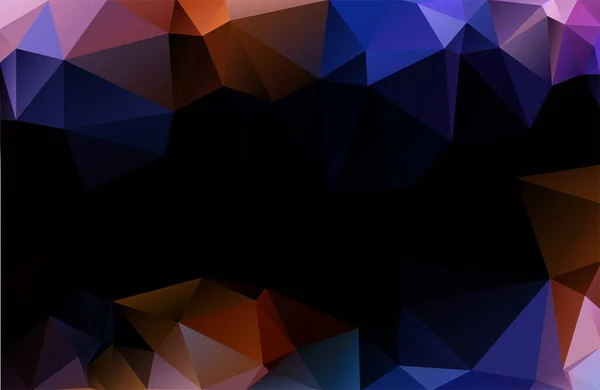 Тло з трикутників. Абстрактний диско-фон веселкових кольорів. Яскраві вогні. Ілюстрація Eps10 — стоковий вектор