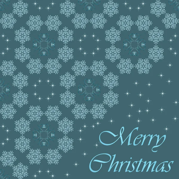 Merry Christmas background with snowflakes — Stock Photo, Image