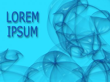 Mavi çizgiler kaotik hareket