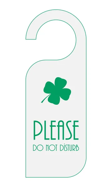 Dörrhandtag med Saint Patrick's Day design — Stock vektor