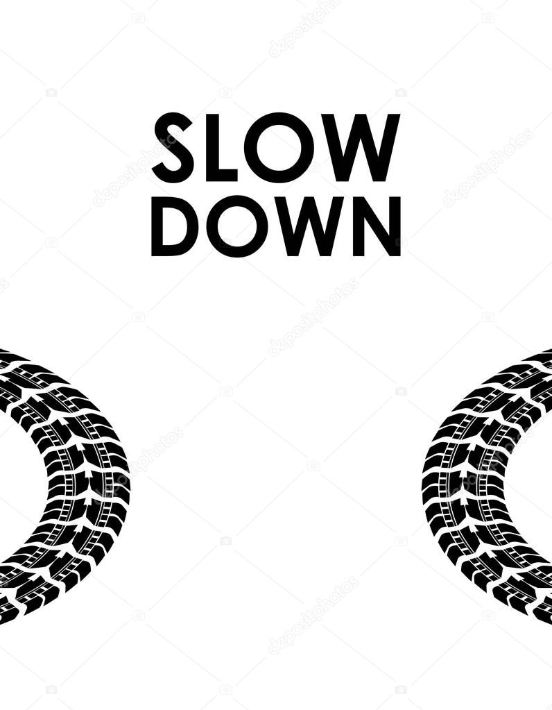 slow down transportation background
