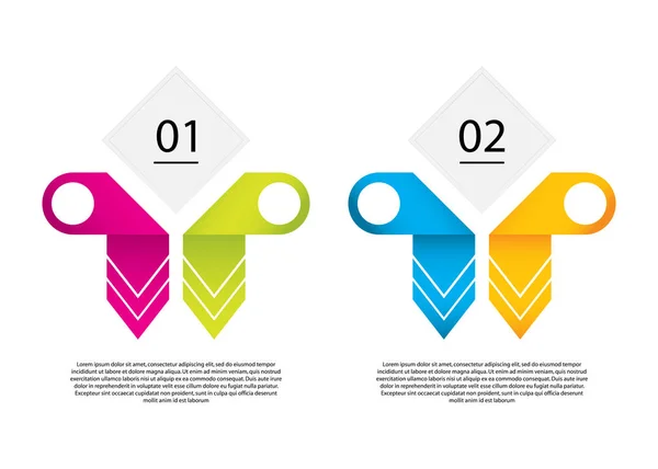 Vector infographic sjabloon met speciale origami elementen. Busine — Stockvector