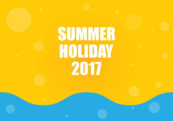 Summer holiday 2017, abstract background — Stock Vector