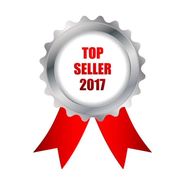 Badge top seller 2017 — Vettoriale Stock