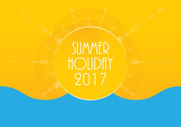 Letní dovolená abstraktní pozadí, energie, relax a wellness, — Stockový vektor