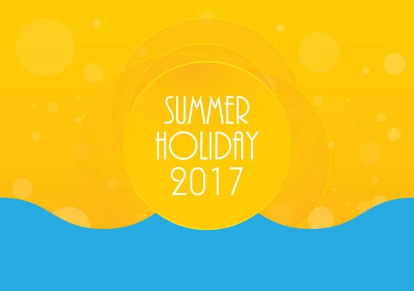 Letní dovolená abstraktní pozadí, energie, relax a wellness, — Stockový vektor