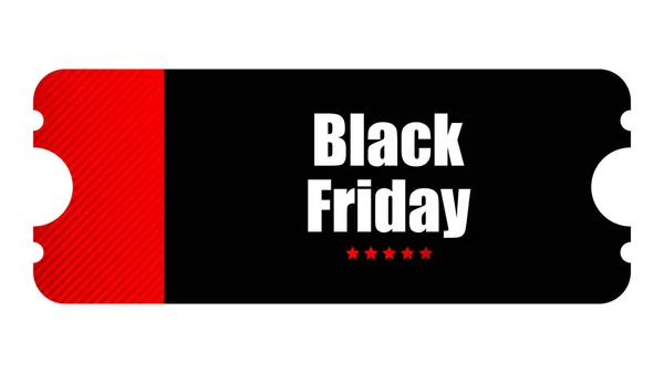 Black Friday Special Event Ticket, Kinoabend — Stockvektor