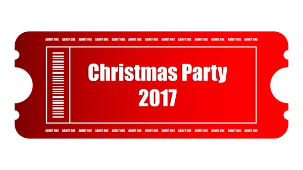 Ειδική Χριστούγεννα κόμμα εισιτήριο, διανυσματική σχεδίαση — Διανυσματικό Αρχείο