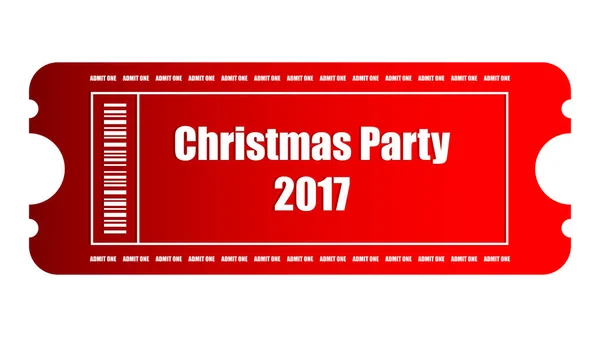 Special Christmas party ticket, vector design — Stock Vector