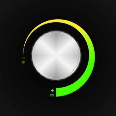 özel ses kontrol düğmesi, gümüş radyo oyuncu ses ayarı