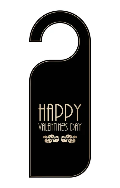 Niet storen deur hanger voor Valentines day — Stockvector