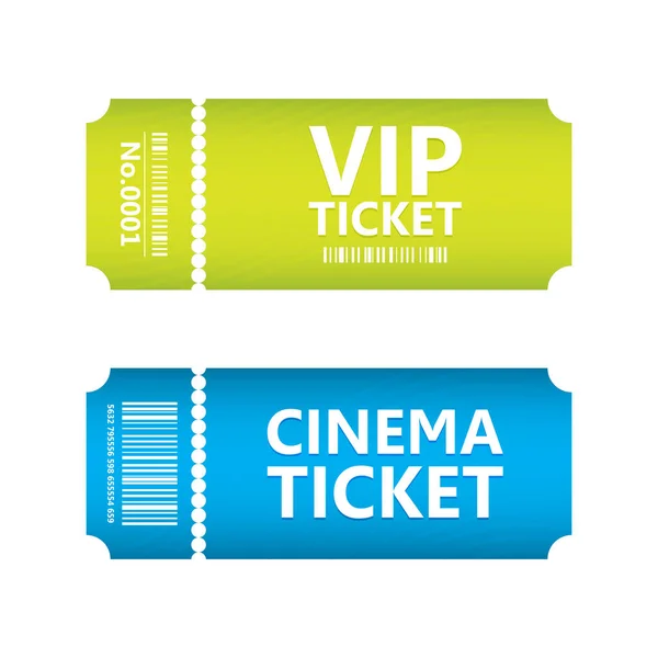 Özel sinema bileti, vektör tasarım, eps10 — Stok Vektör