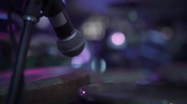 bir gece kulübünde metal yüksek kalite mikrofon