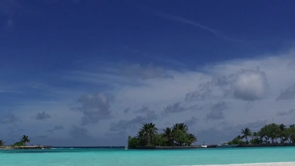 Maldív-szigetek egy gyönyörű kilátással — Stock videók