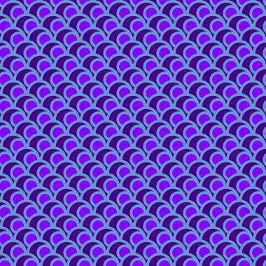 Halk kesintisiz renk desen daireler ve diğer geometrik şekiller