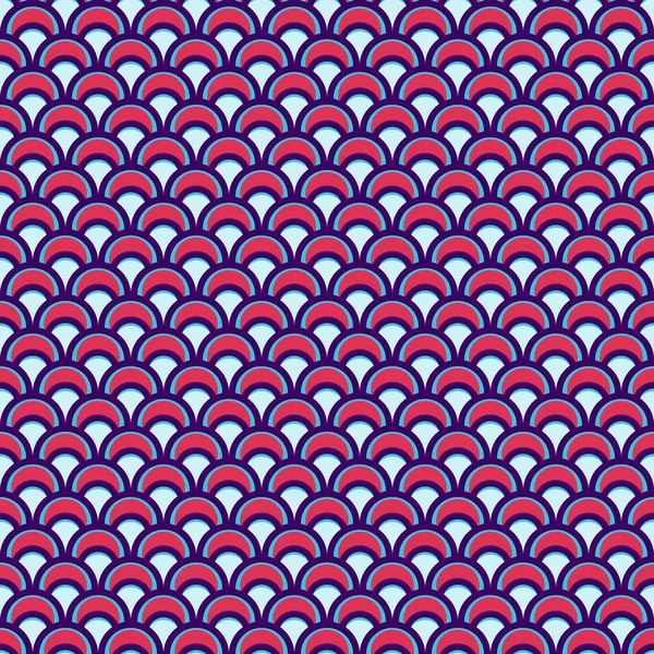 Folk seamless color pattern from circles and other geometric shapes