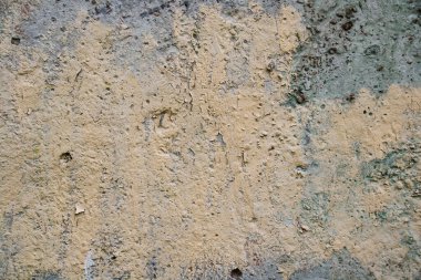 Eski püskü duvar dokusu ya da gri sarı beton çit