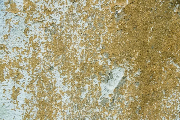 Textura de pared pelada vieja o cerca de hormigón ocre —  Fotos de Stock