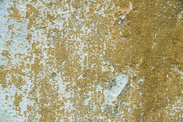 Textura de pared pelada vieja o cerca de hormigón ocre —  Fotos de Stock