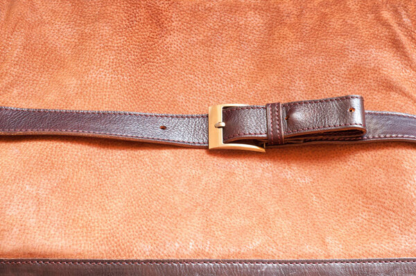 Brown leather background 