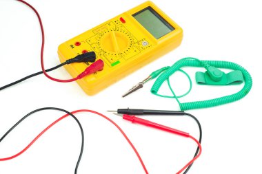 Sarı dijital kelepçe metre