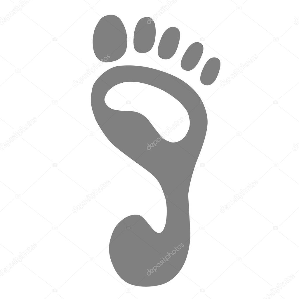 Human footprint icon