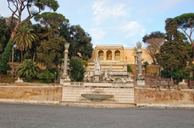 Piazza del Popolo with Fontana della Dea Roma