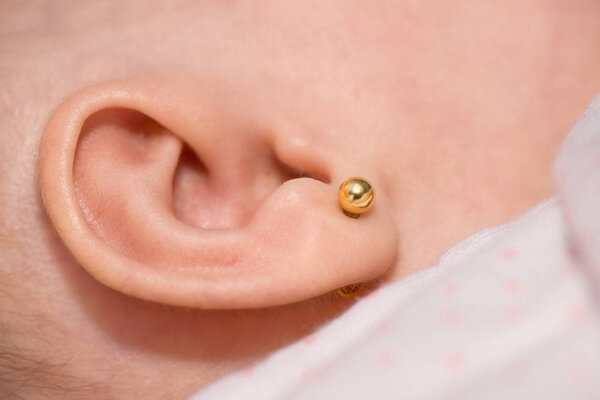 Gold small earring