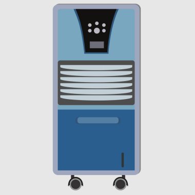 Taşınabilir klima ön görünüm kavramsal vektör