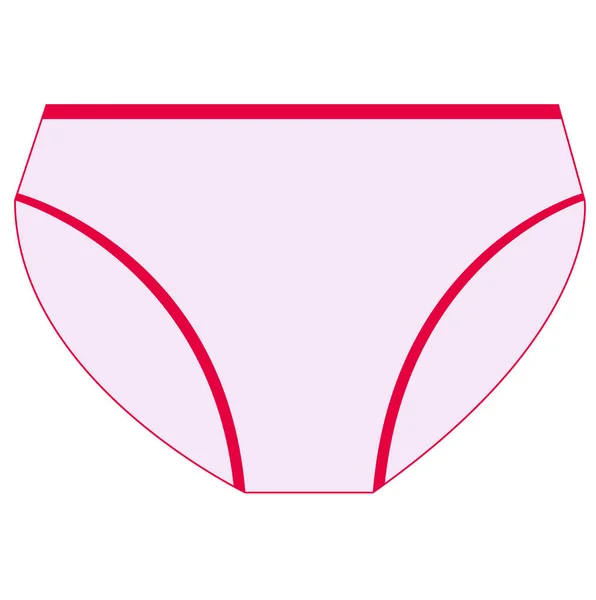 Růžové Kalhotky Vysoké Řezné Ikona Koncepční Vektor — Stockový vektor