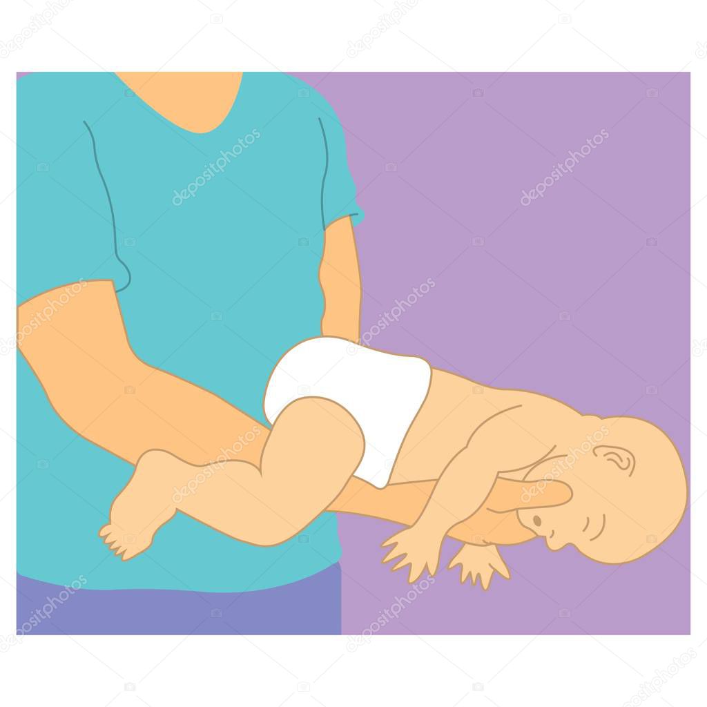 How to give first aid for newborns in case of chocking