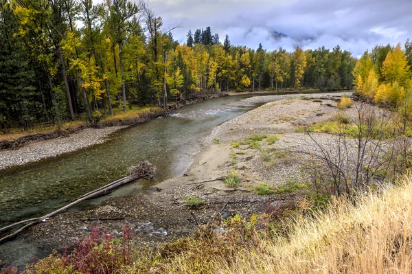 Methow River in autumn. — Stockfoto