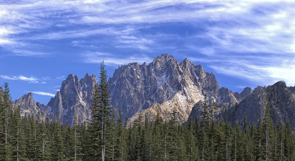 Panorama of Mountain ridge in Washington. — Stockfoto